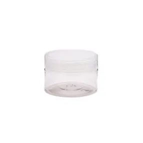 100g PET Plastic Cosmetic Jar with Lid Crystal Clear
