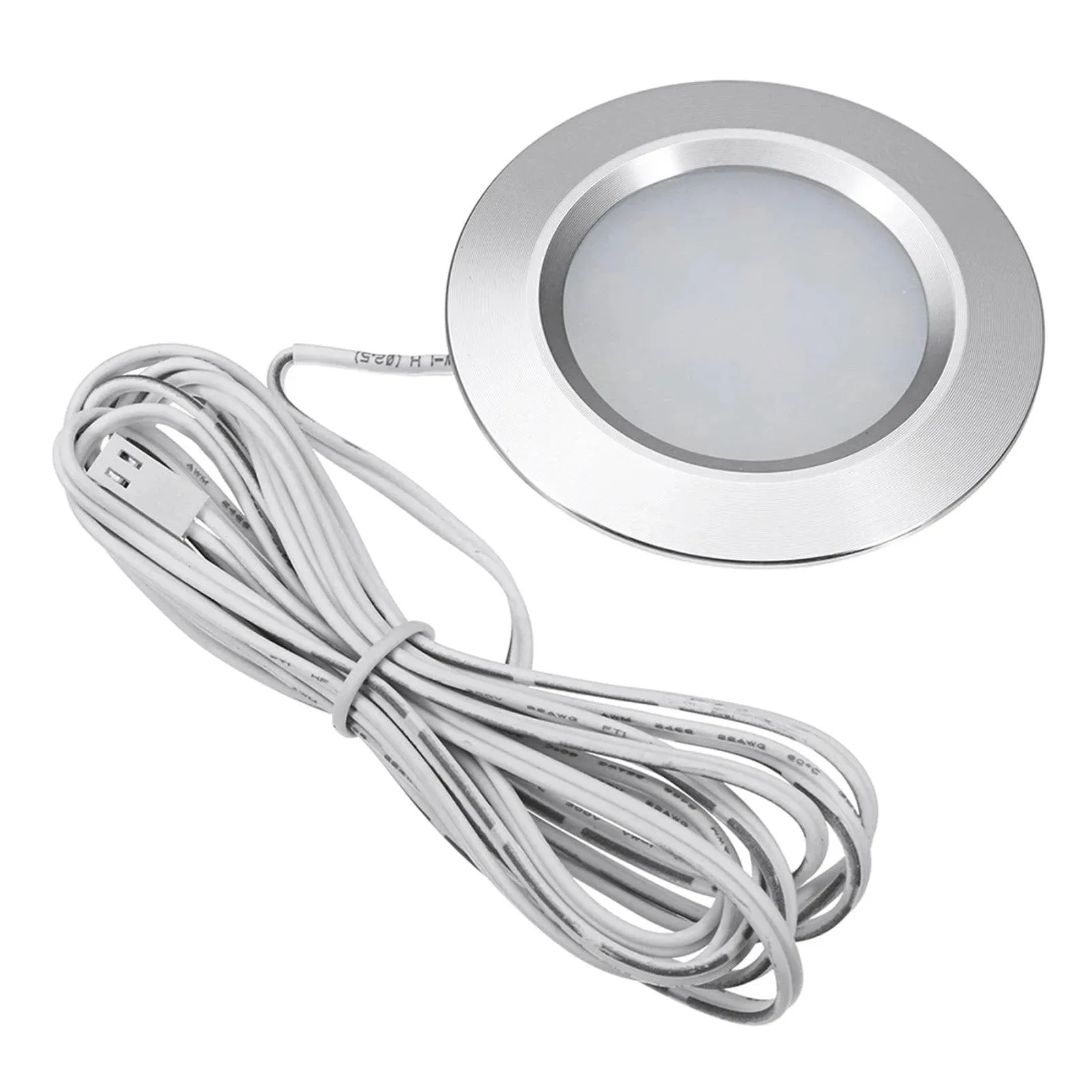 12LED RV Boat Recessed Ceiling Light 12V Led Lights Round Shape Ultra-Thin Camper Interior Lighting Small Downlight with Cable