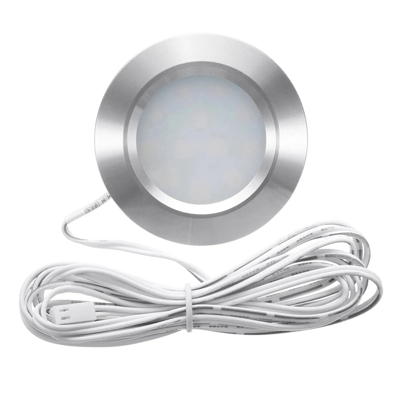 12LED RV Boat Recessed Ceiling Light 12V Led Lights Round Shape Ultra-Thin Camper Interior Lighting Small Downlight with Cable