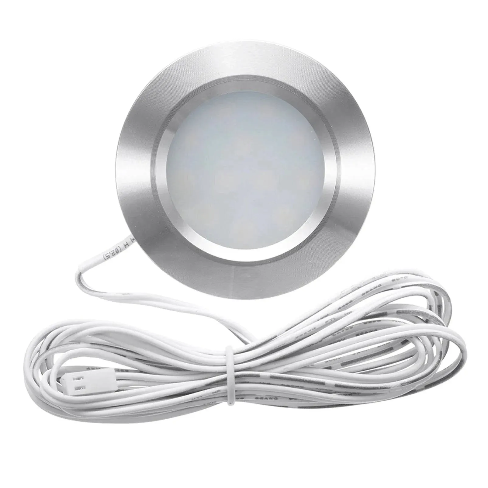 12LED RV Boat Recessed Ceiling Light 12V Led Lights Round Shape Ultra-Thin Camper Interior Lighting Small Downlight with Cable