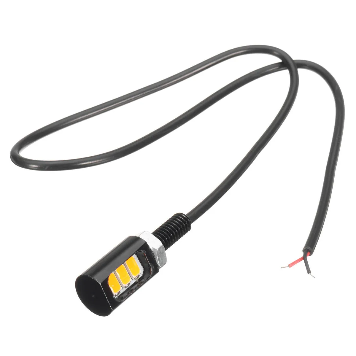 12V 3 LED SMD Motorcycle Car Number License Plate Screw Bolt Light Lamp Bulb