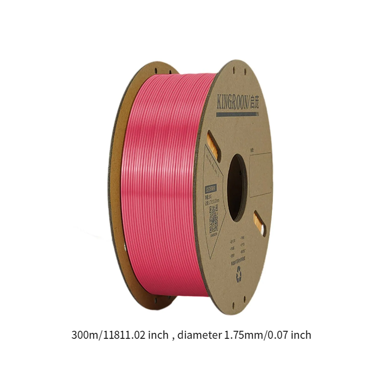 1.75mm Pla 3D Printers Filament Universal Accessories Neatly Wound Clog Free Red