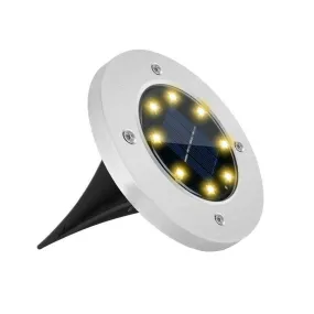 1Pc Solar 8 Led Outdoor Waterproof Ground Light - Shop Now For Best Deals