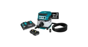 2020 Makita 18V X2 LXT® (36V) Brushless 2.1 Gallon HEPA Filter Dry Dust Extractor Kit (XCV07PTX)