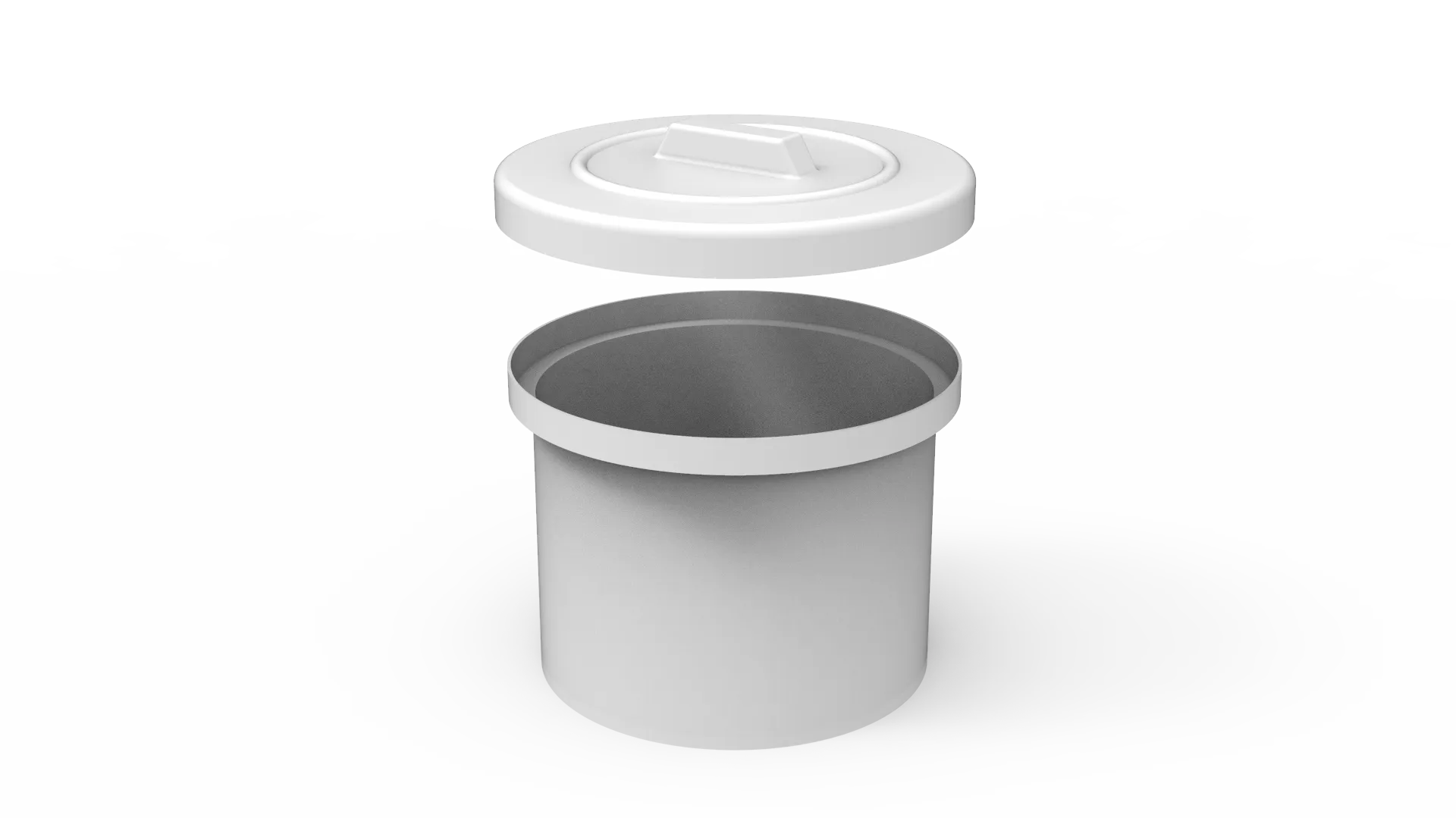 25L Round Drum With Loose Fitting Lid (RD0025)