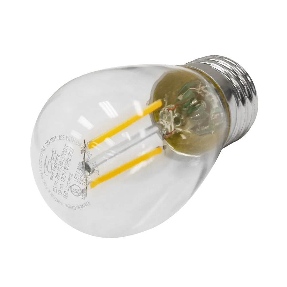2W S14 Non-Dimmable Vintage LED Bulb - 320 Degree Beam - E26 Base - 180 Lm - 2700K Soft White