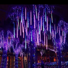 30 50cm Meteor Shower Rain 8 Tubes LED String Lights