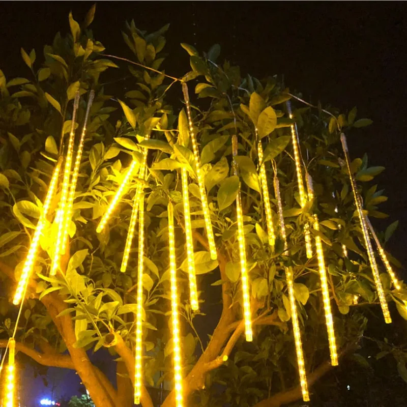 30 50cm Meteor Shower Rain 8 Tubes LED String Lights