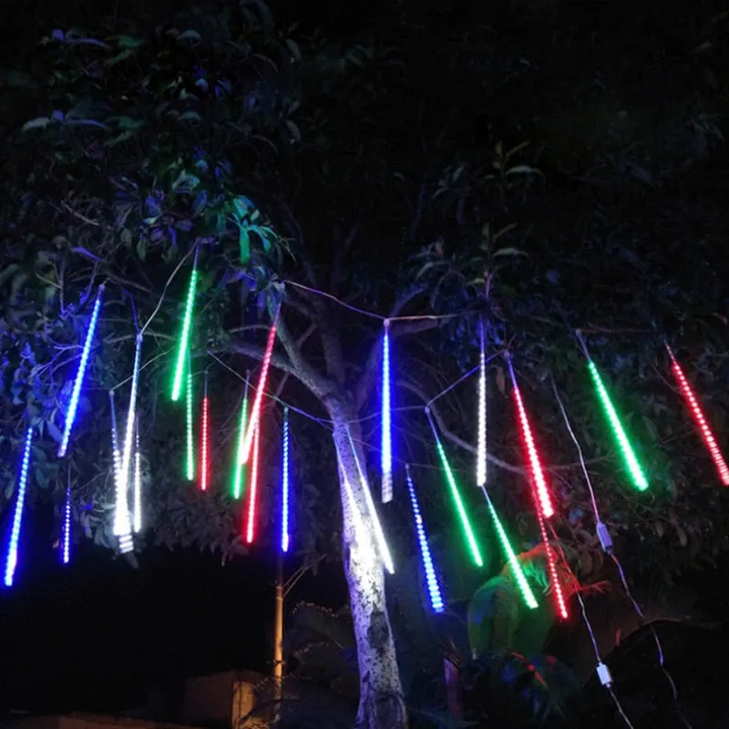 30 50cm Meteor Shower Rain 8 Tubes LED String Lights