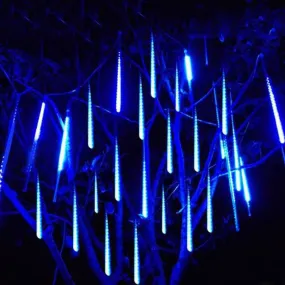 30cm 50cm 8 Tubes Waterproof Meteor Shower Rain LED String Lights, Outdoor, Christmas Decoration for Home Tree EU/US/UK/AU Plug
