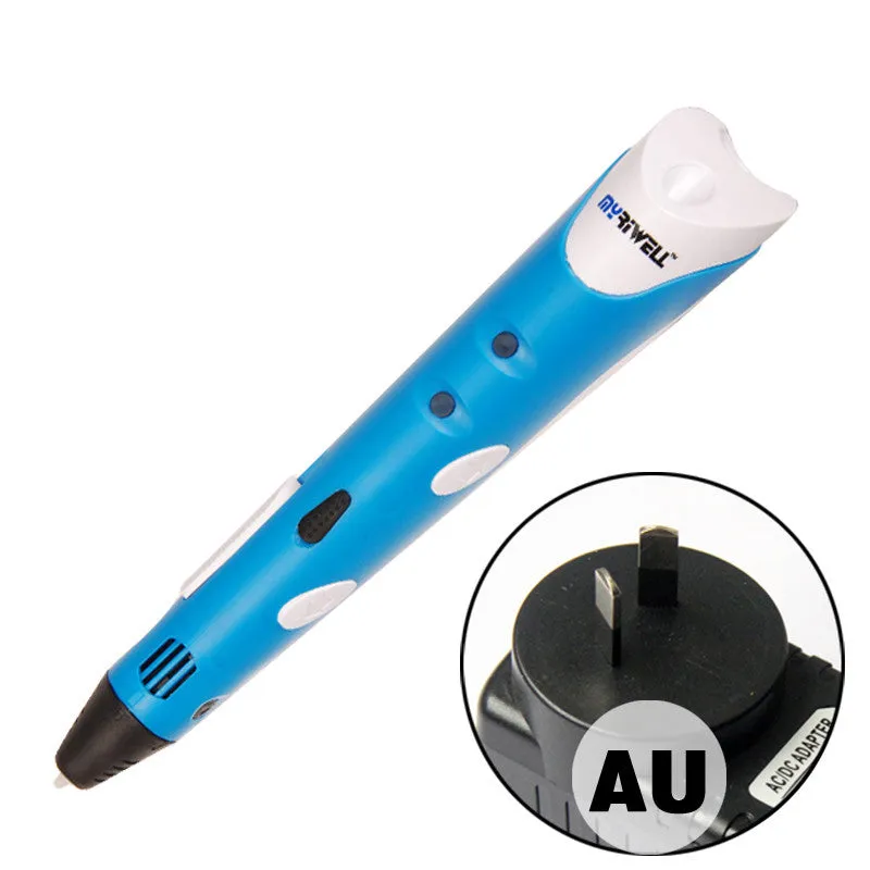 3D Printing Pen1.75mm ABS/PLA Smart 3D Pen Drawing Pen Free Filament Adapter Creative Gift For Kids Design Painting