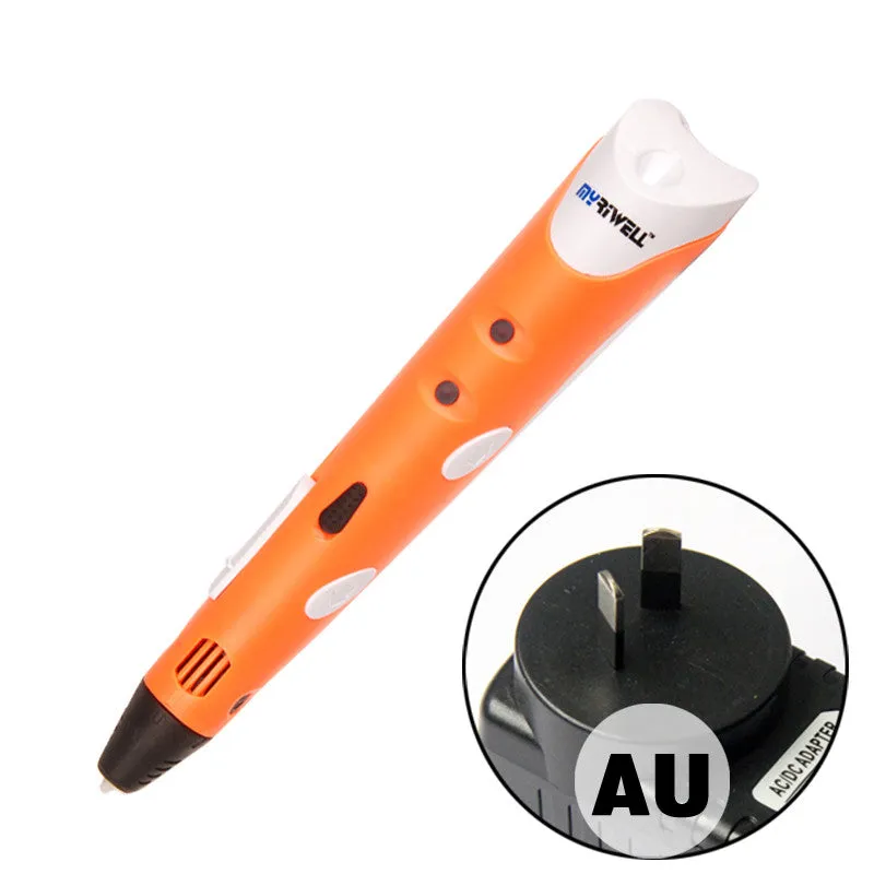 3D Printing Pen1.75mm ABS/PLA Smart 3D Pen Drawing Pen Free Filament Adapter Creative Gift For Kids Design Painting