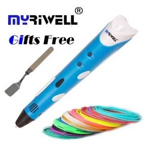 3D Printing Pen1.75mm ABS/PLA Smart 3D Pen Drawing Pen Free Filament Adapter Creative Gift For Kids Design Painting