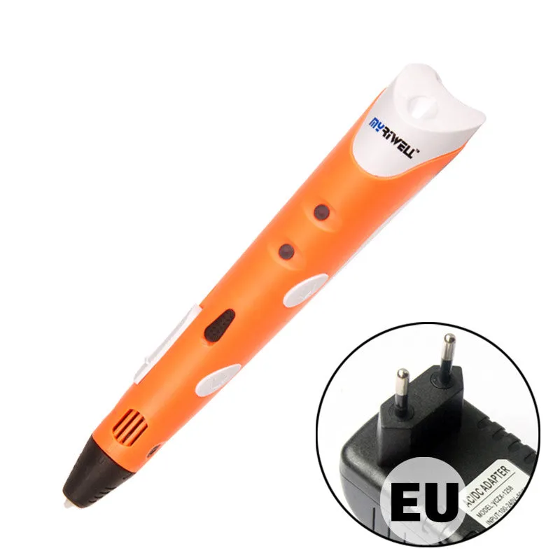 3D Printing Pen1.75mm ABS/PLA Smart 3D Pen Drawing Pen Free Filament Adapter Creative Gift For Kids Design Painting