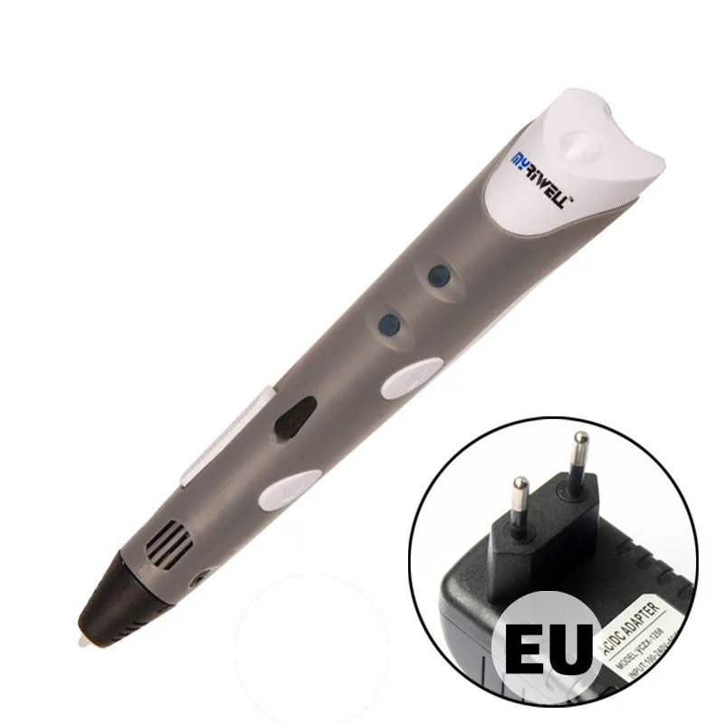 3D Printing Pen1.75mm ABS/PLA Smart 3D Pen Drawing Pen Free Filament Adapter Creative Gift For Kids Design Painting
