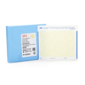 3M Comply Sterilization Bowie-Dick Test Pack, Type 2, Steam, 270° to 273°F, Disposable, Lead-Free