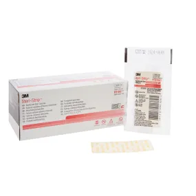 3M Steri-Strip Skin Closure Strips, Non-Woven, 1/4 inch X 3 Inch, Reinforced Strip, White, 1 Pack