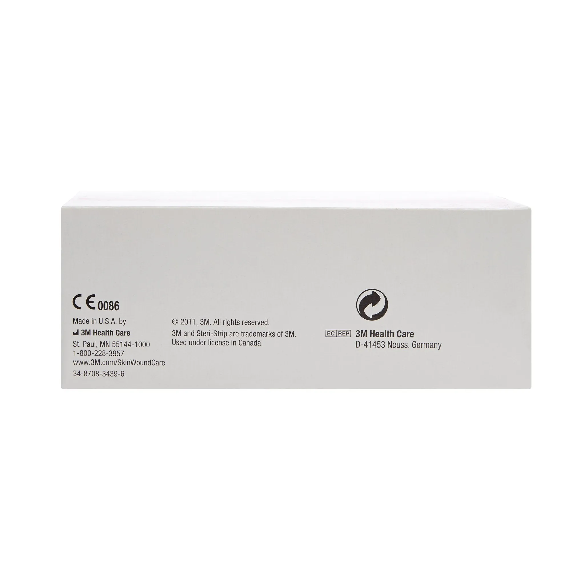 3M Steri-Strip Skin Closure Strips, Non-Woven, 1/4 inch X 3 Inch, Reinforced Strip, White