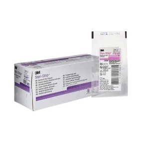 3M Steri-Strip Skin Closure Strips, Non-Woven Material, Reinforced Strip, White, 1 Pack