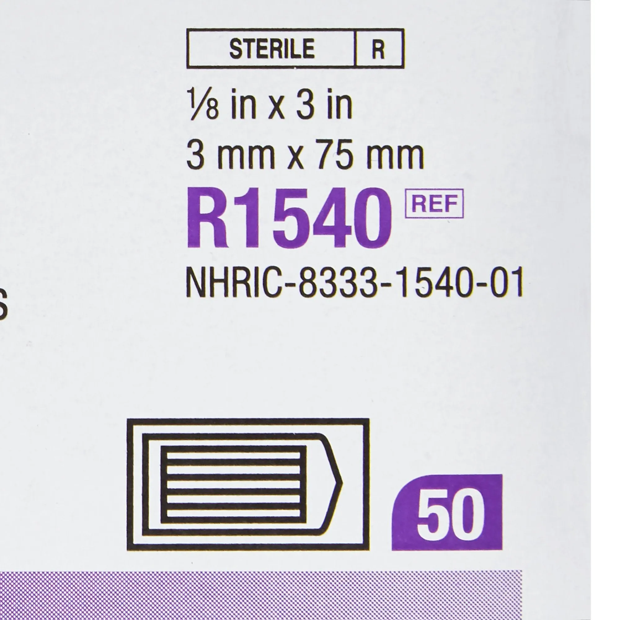 3M Steri-Strip Skin Closure Strips, Non-Woven Material, Reinforced Strip, White, 1 Pack