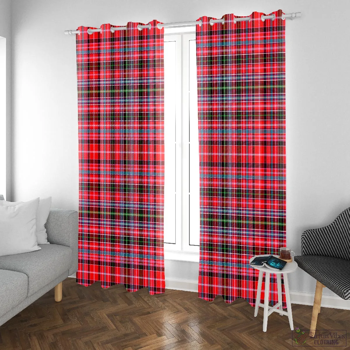 Aberdeen District Tartan Window Curtain