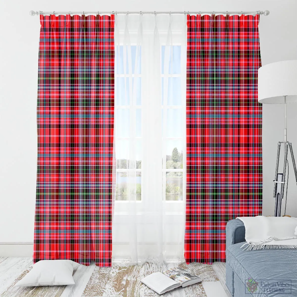 Aberdeen District Tartan Window Curtain
