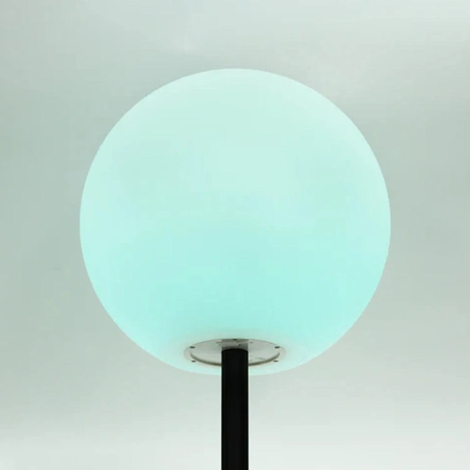 Adeline Radiant Sphere, Metal LED Table Lamp - Black, White PE Plastic Shade, 310mm High, PL0237