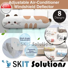 Adjustable Aircon Deflector Wind Spread Air Conditioner Windshield Deflactor Cover Wall-Mounted Guide