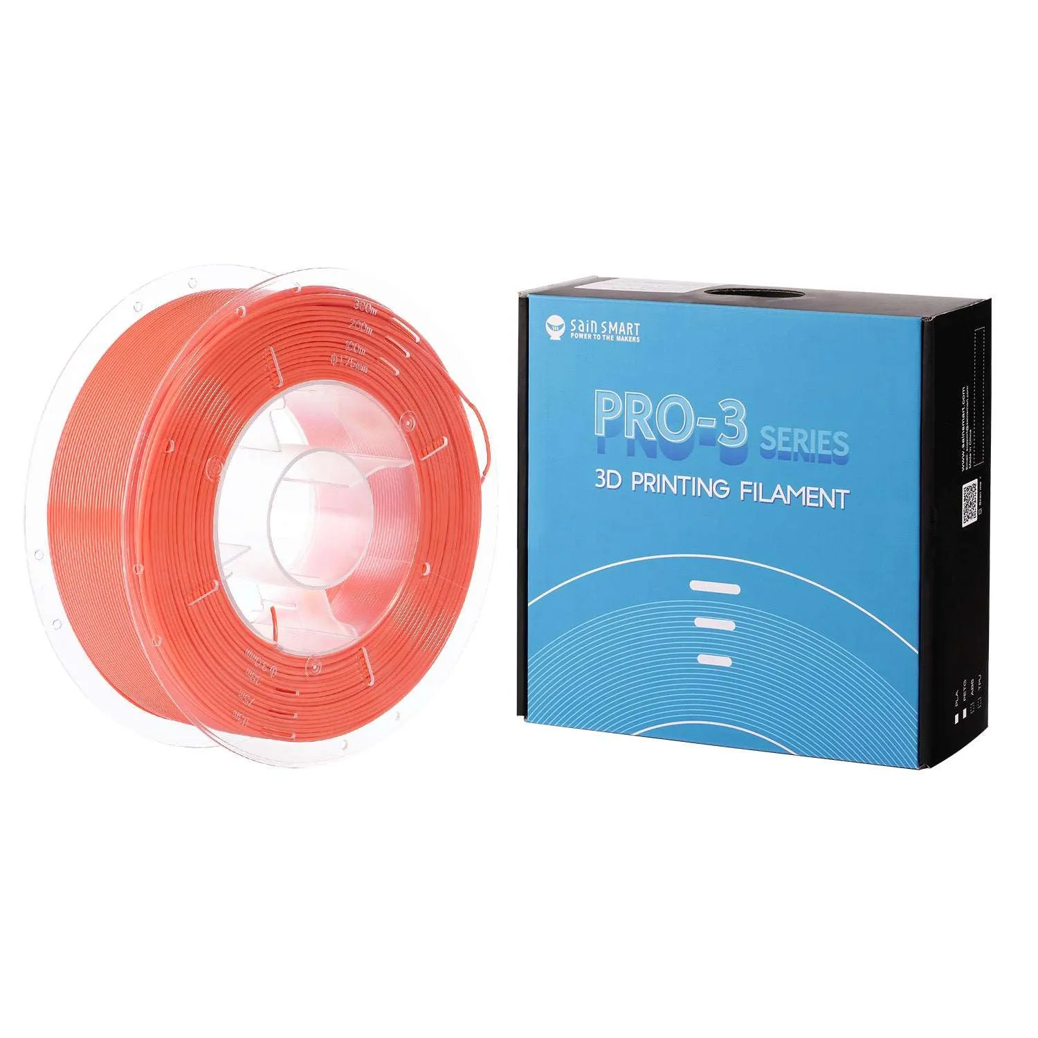 All Colors, PETG Filament 1.75mm 1kg/2.2lb, SainSmart PRO-3 Series