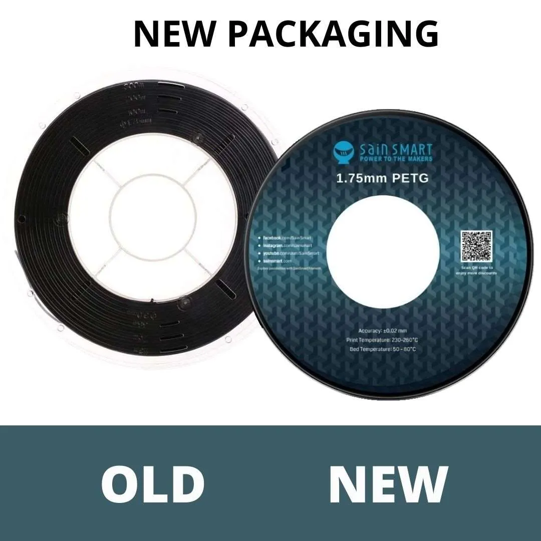 All Colors, PETG Filament 1.75mm 1kg/2.2lb, SainSmart PRO-3 Series