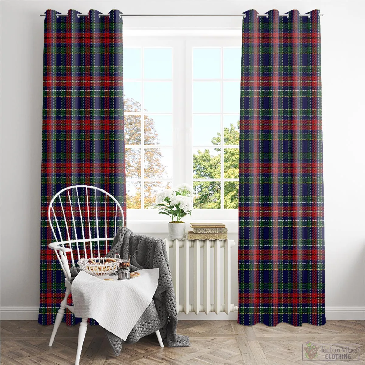 Allison Red Tartan Window Curtain