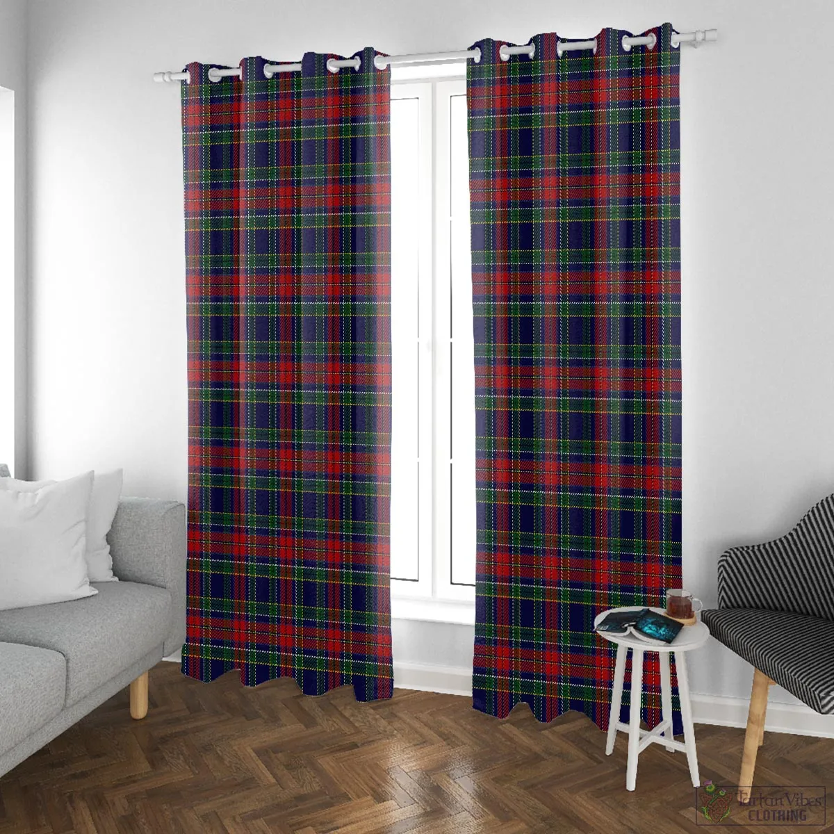 Allison Red Tartan Window Curtain