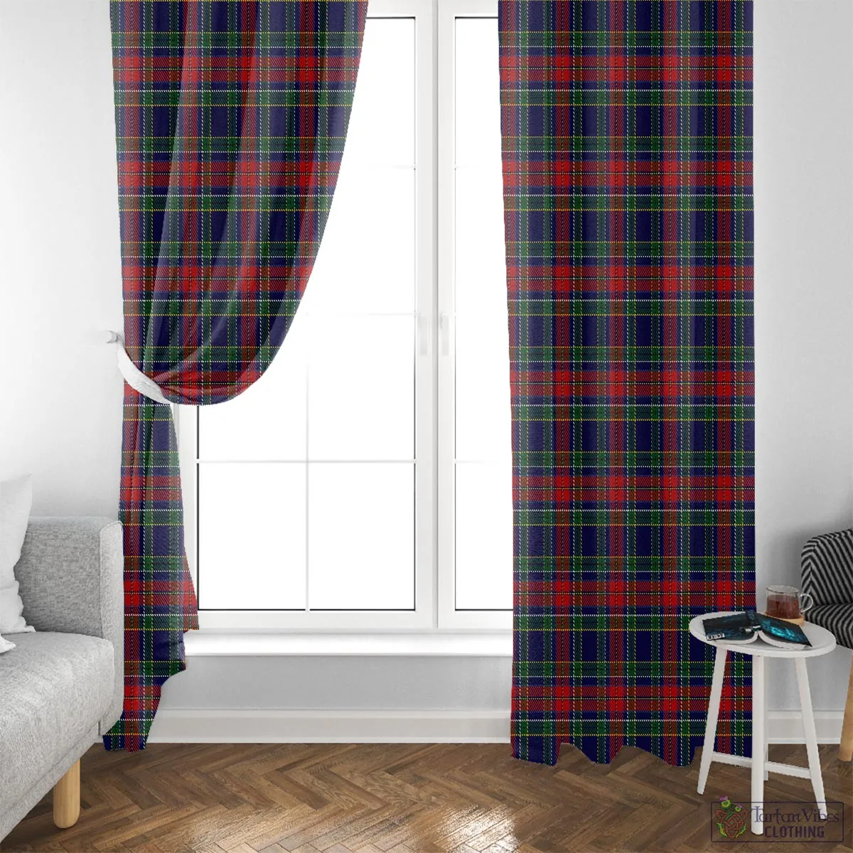 Allison Red Tartan Window Curtain