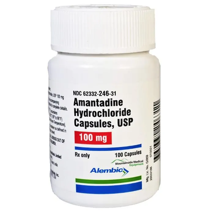 Amantadine Hydrochloride 100 mg Capsules by Alembic Pharmaceuticals 100 Count (Rx)