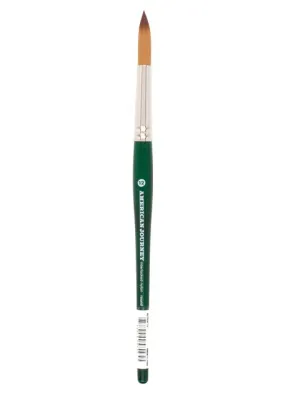 American Journey Interlocked Synthetic Brush - Round, Size 12