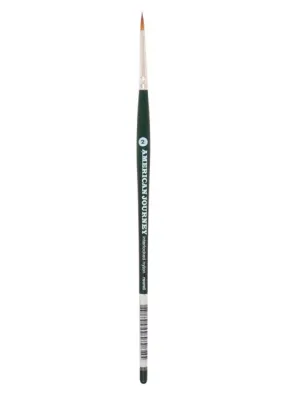 American Journey Interlocked Synthetic Brush - Round, Size 2