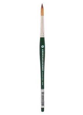 American Journey Interlocked Synthetic Brush - Round, Size 9