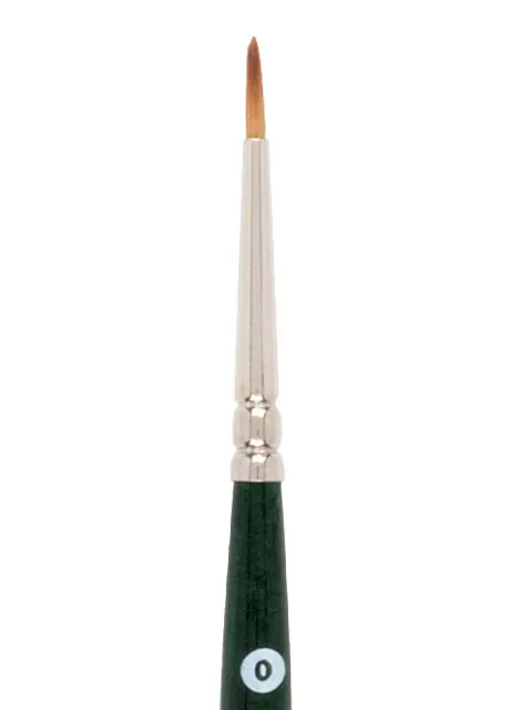 American Journey Interlocked Synthetic Brush - Travel Round, Size 0