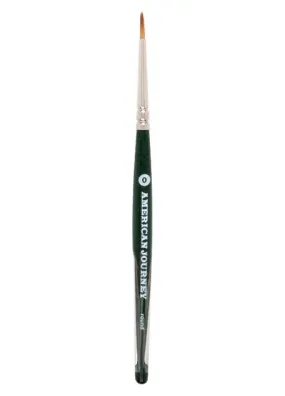 American Journey Interlocked Synthetic Brush - Travel Round, Size 0