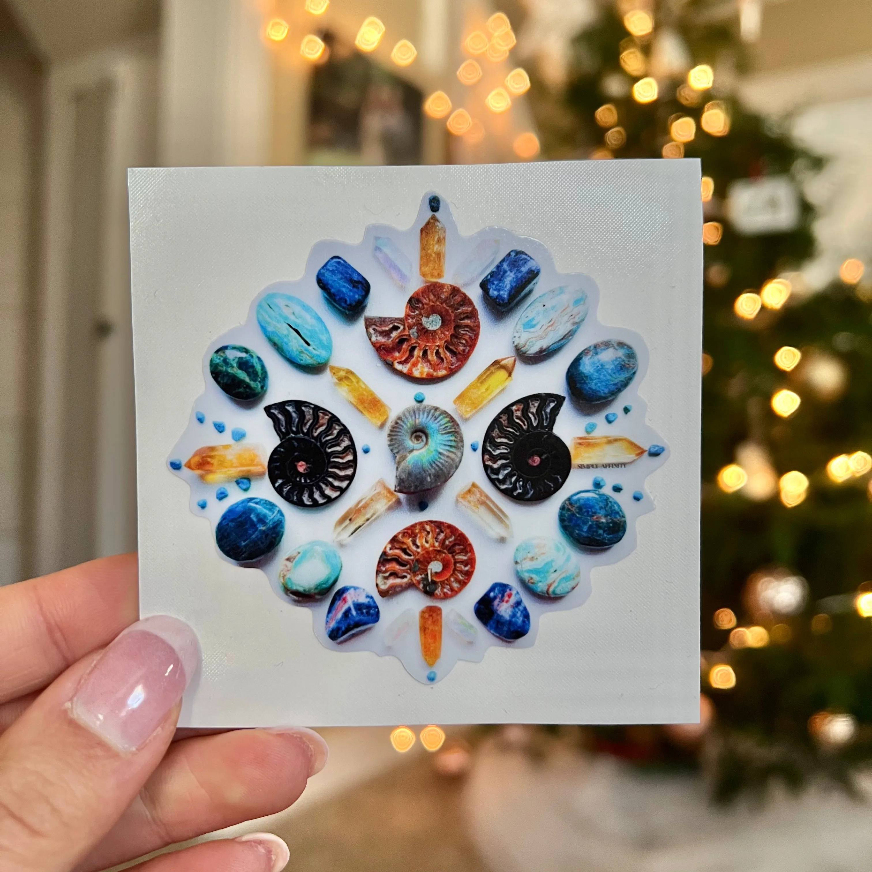 Ammonite Mandala Sticker