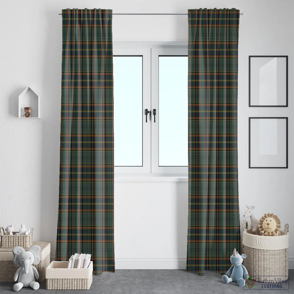 Antrim County Ireland Tartan Window Curtain