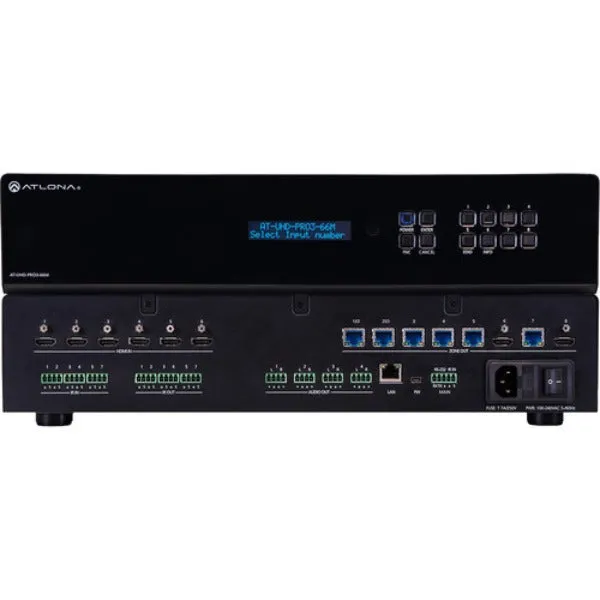 ATLONA AT-UHD-PRO3-66M 4K/UHD 6×6 HDMI to HDBaseT Matrix Switcher