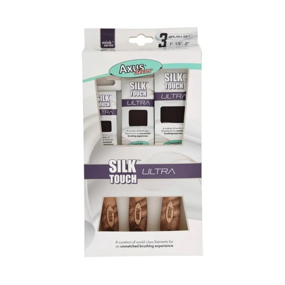 Axus Decor Silk Touch Ultra Brush (mink series) Set of 3