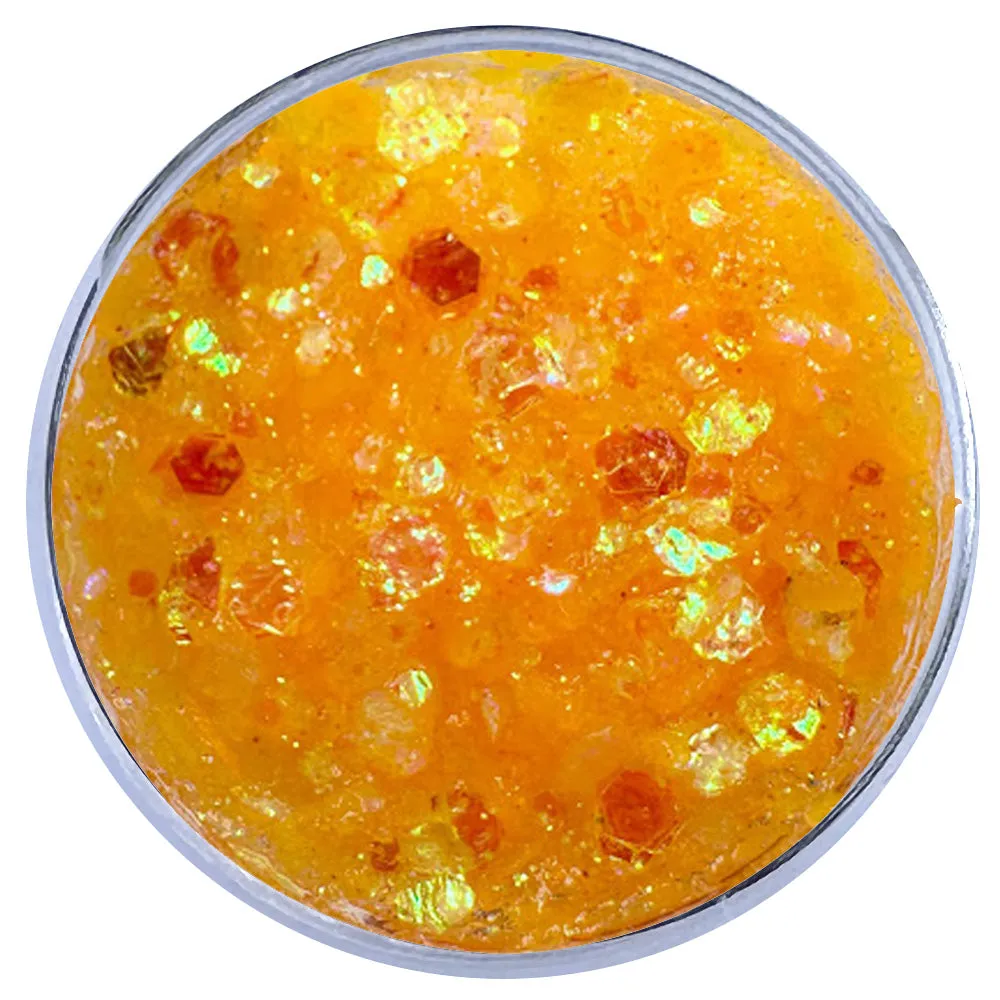 Biodegradable Glitter Gel - UV Tangerine (Chunky Mix)