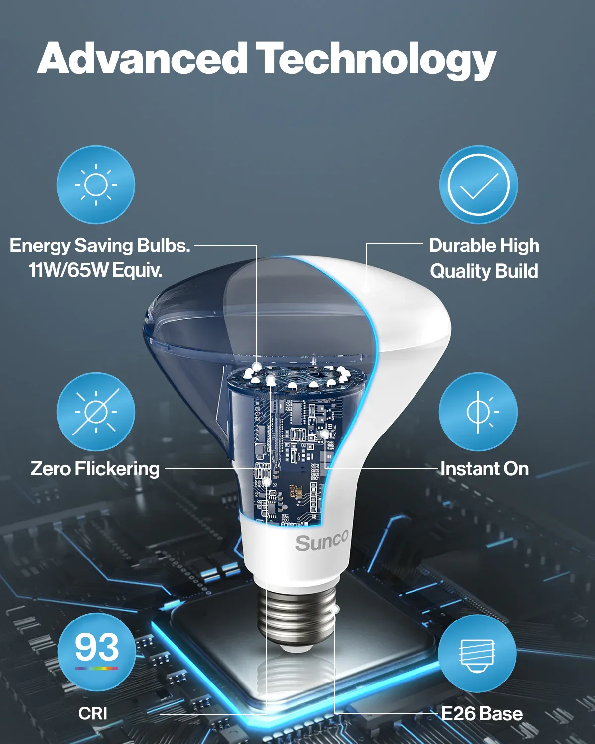 BR30 LED Bulb, 850 Lumens