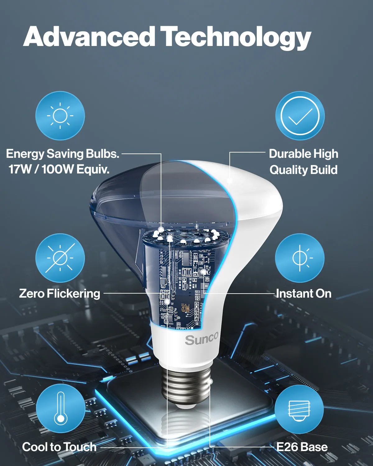 BR40 LED Bulb, 1400 Lumens