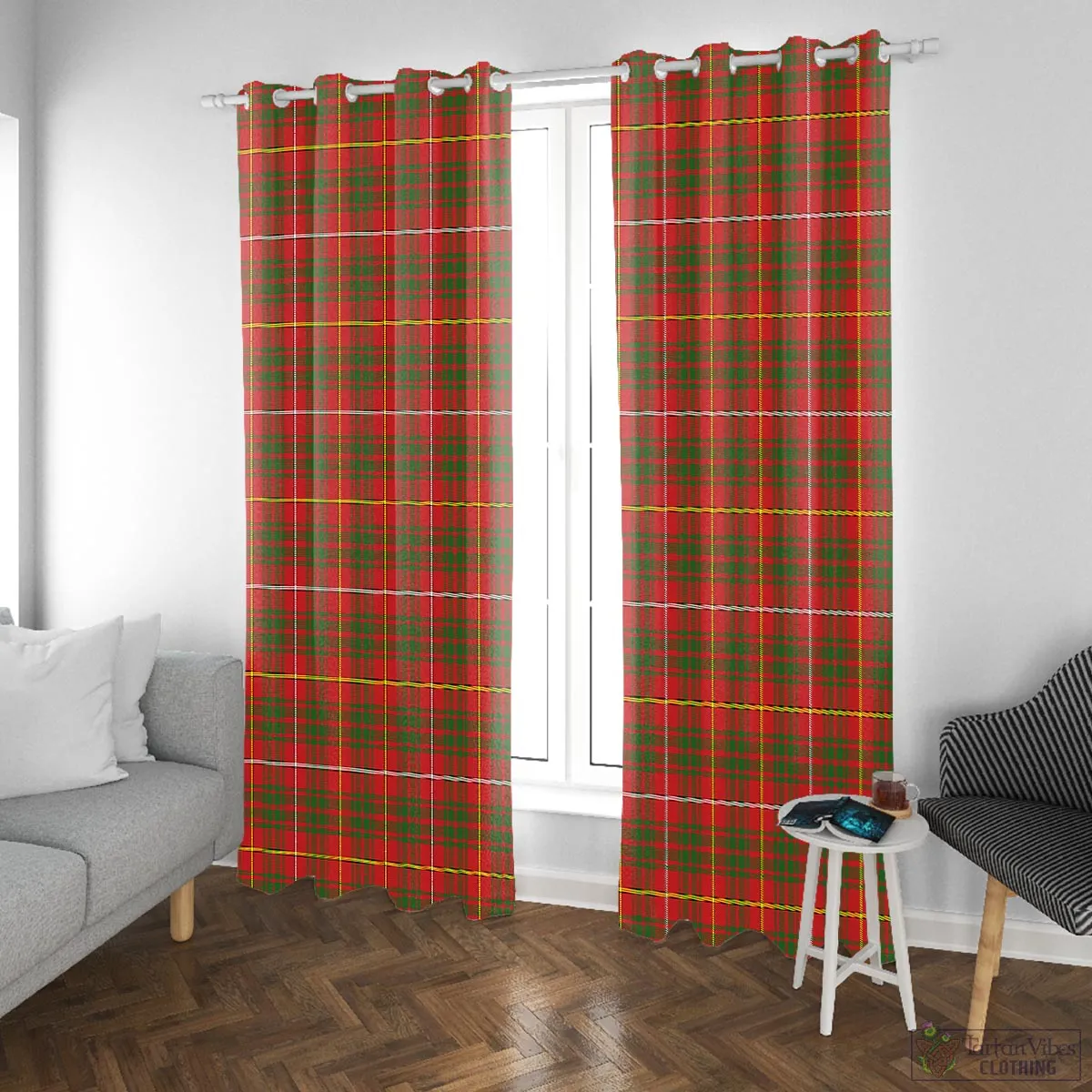 Bruce County Canada Tartan Window Curtain