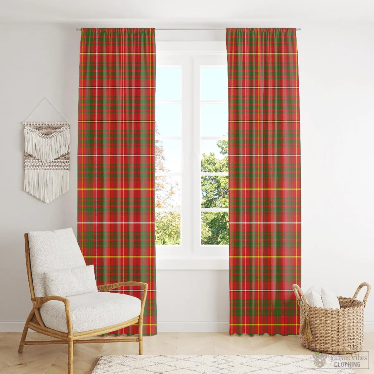 Bruce County Canada Tartan Window Curtain