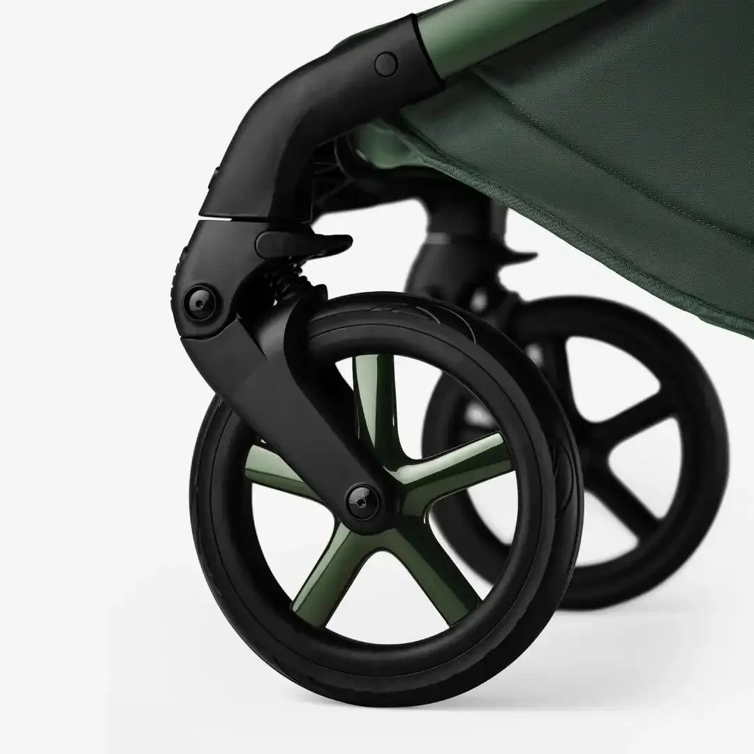 Bugaboo Fox 5 Complete Noir Limited Edition Cybex Cloud T Car Seat & Accessory Bundle - Midnight Green