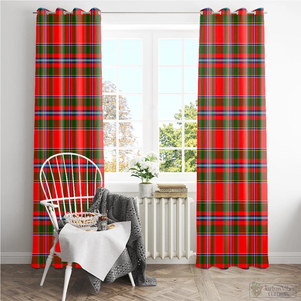 Butter Tartan Window Curtain